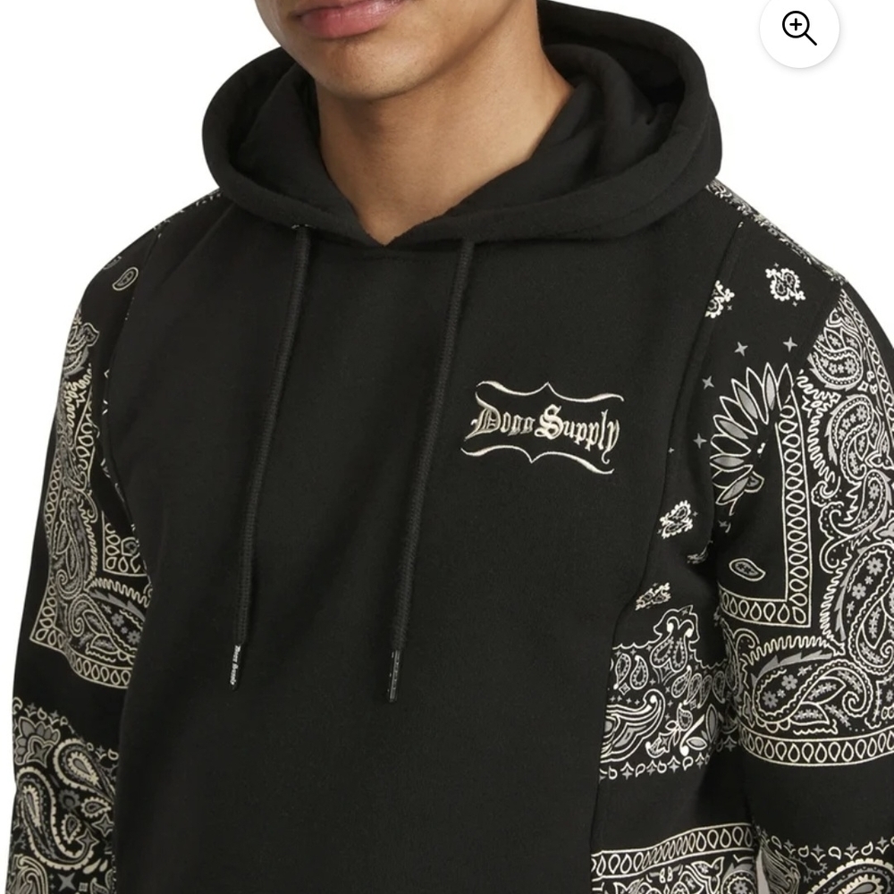 💋Black Paisley Hoodie💋 - Picture 6 of 9